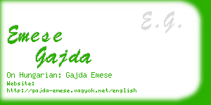 emese gajda business card